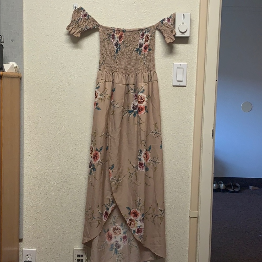 Floral off the shoulder dress